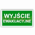 znak wyjście ewakuacyjne/ wyjście awaryjne/ EXIT